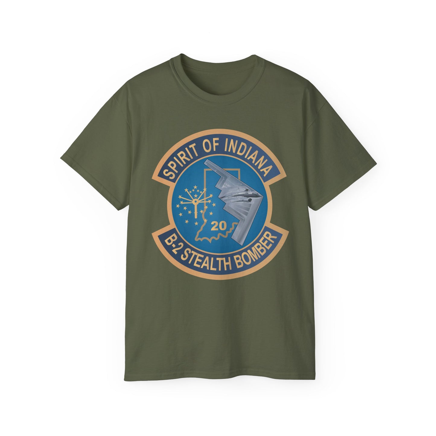 Unisex Ultra Cotton Tee - USAF - B2 - Spirit of Indiana - Stealth Bomber wo txt X 300