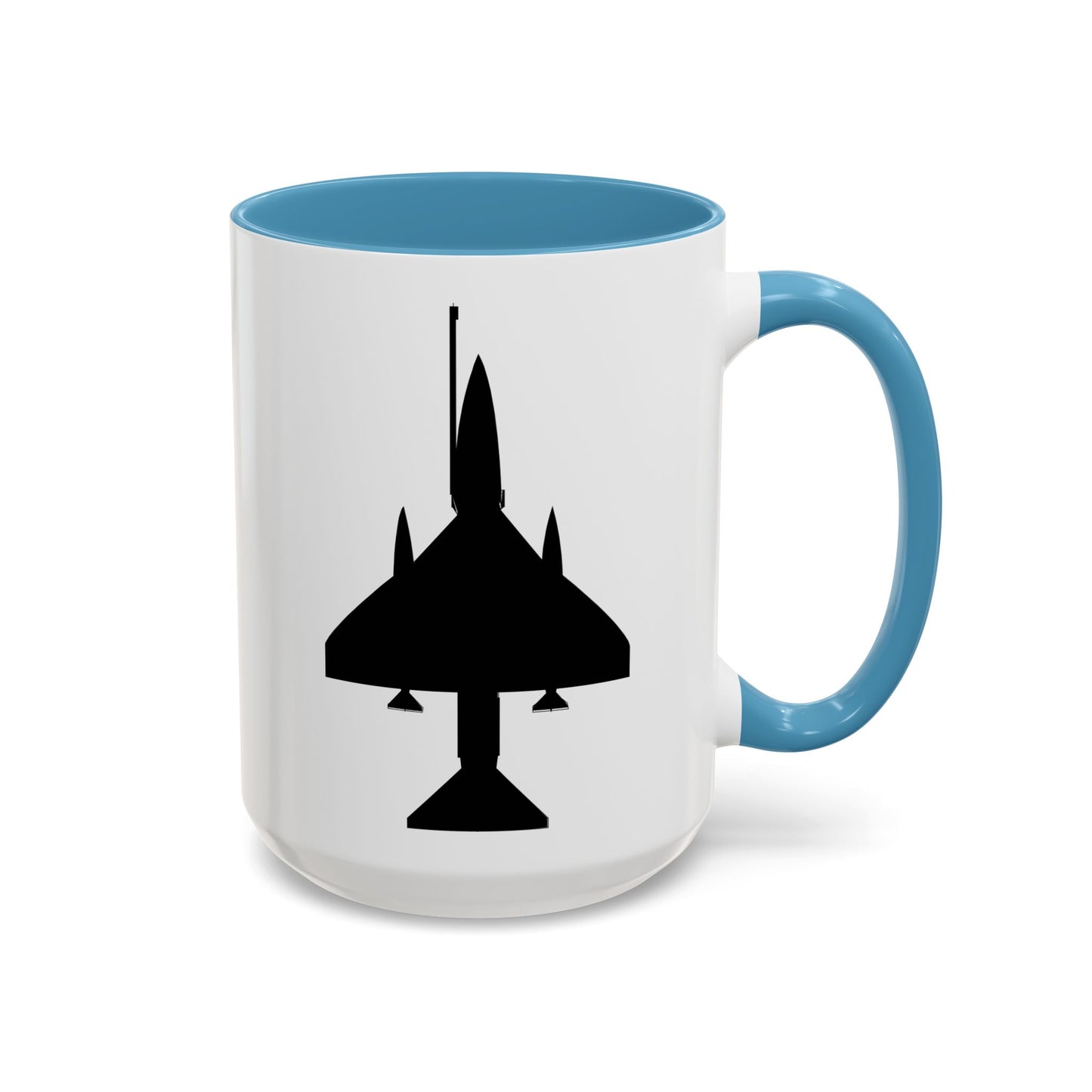 Accent Coffee Mug (11oz & 15oz) - Aircraft - A-4 SkyHawk - Top - Silhouette X 300