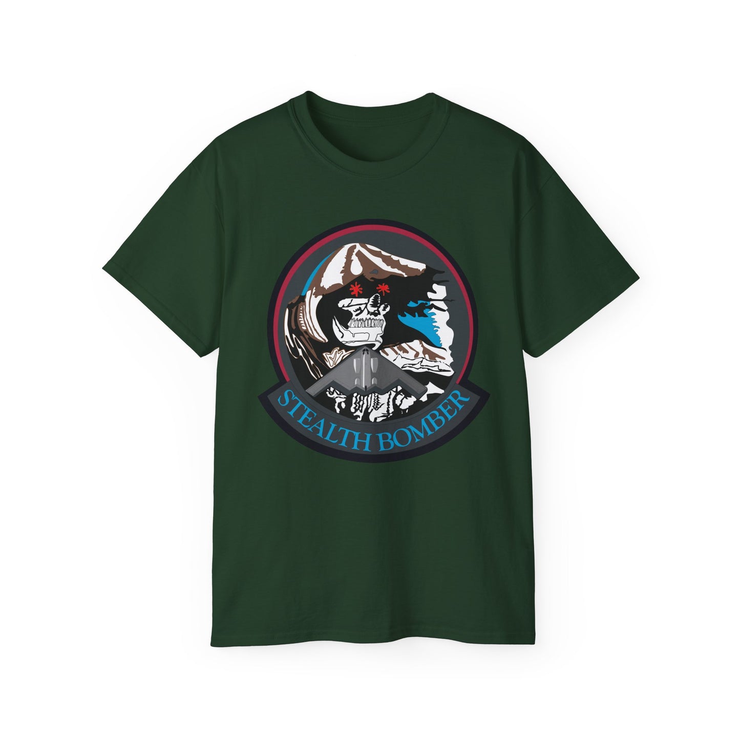 Unisex Ultra Cotton Tee - USAF - B2 - Grim Reaper - Stealth Bomber wo txt X 300