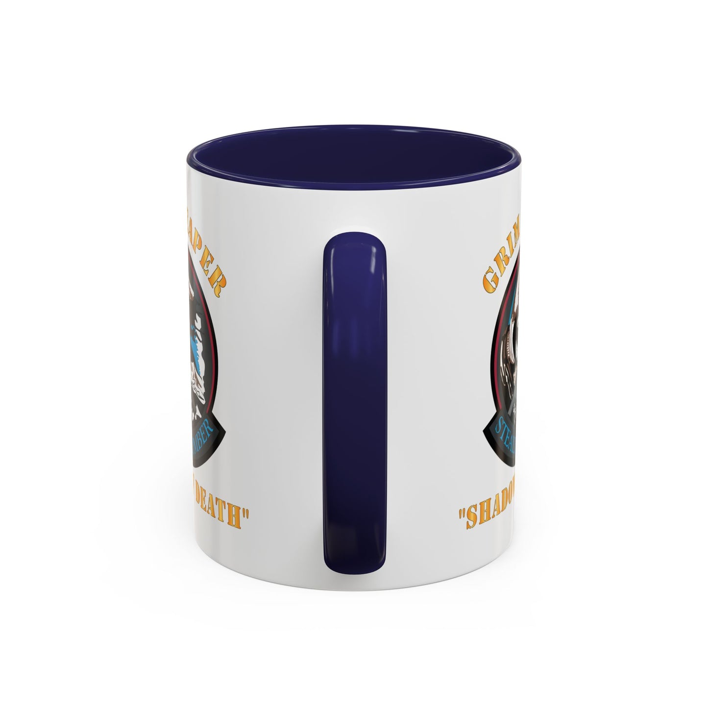 Accent Coffee Mug (11oz & 15oz) - USAF - B2 - Grim Reaper - Stealth Bomber X 300