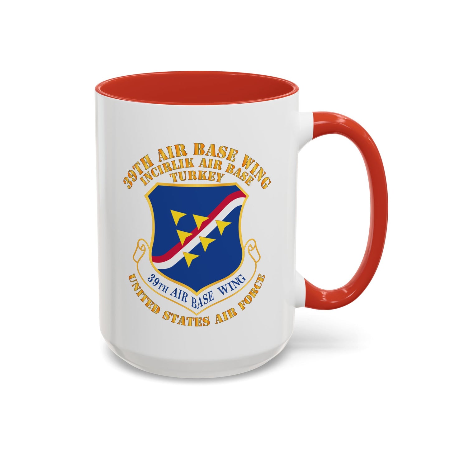 Accent Coffee Mug (11oz & 15oz) - USAF - 39th Airbase Wing - 3rd AF - Incirlik Air Base - Turkey