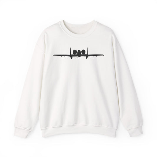 Crewneck Sweatshirt - Aircraft - USAF - A-10 Thunderbolt II - Front - Silhouette X 300