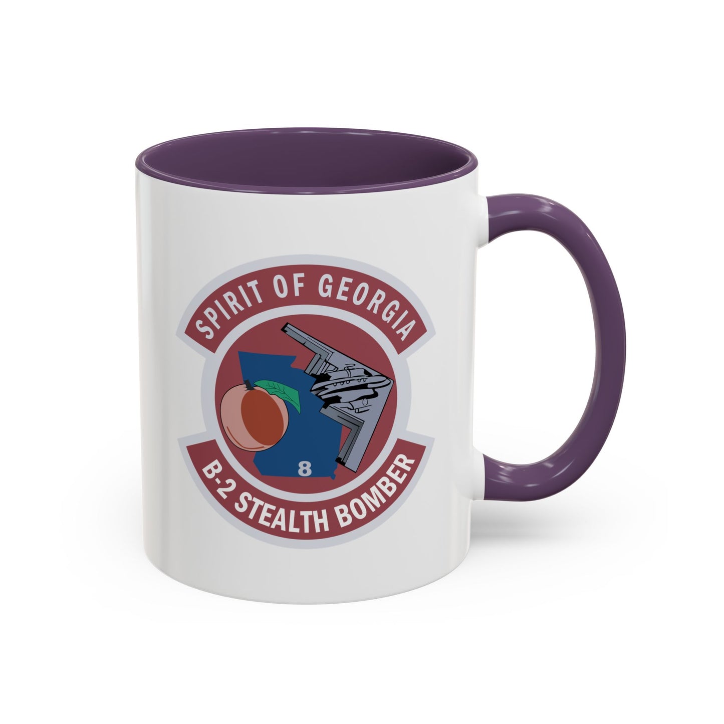 Accent Coffee Mug (11oz & 15oz) - USAF - B2 - Spirit of Georgia - Stealth Bomber wo txt X 300