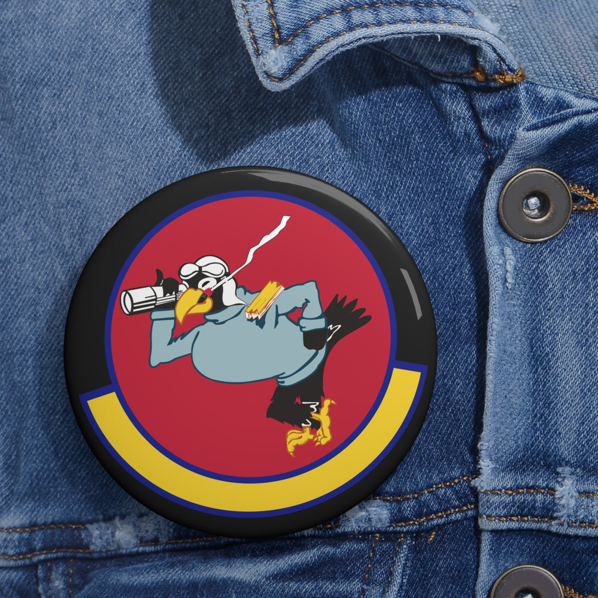 Custom Pin Button - USAF - 4th Reconnaissance Sq wo txt X 300