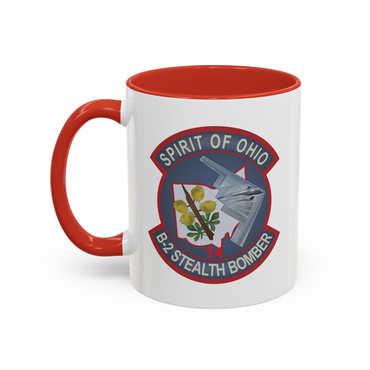 Accent Coffee Mug (11oz & 15oz) - USAF - B2 - Spirit of Ohio - Stealth Bomber wo txt X 300