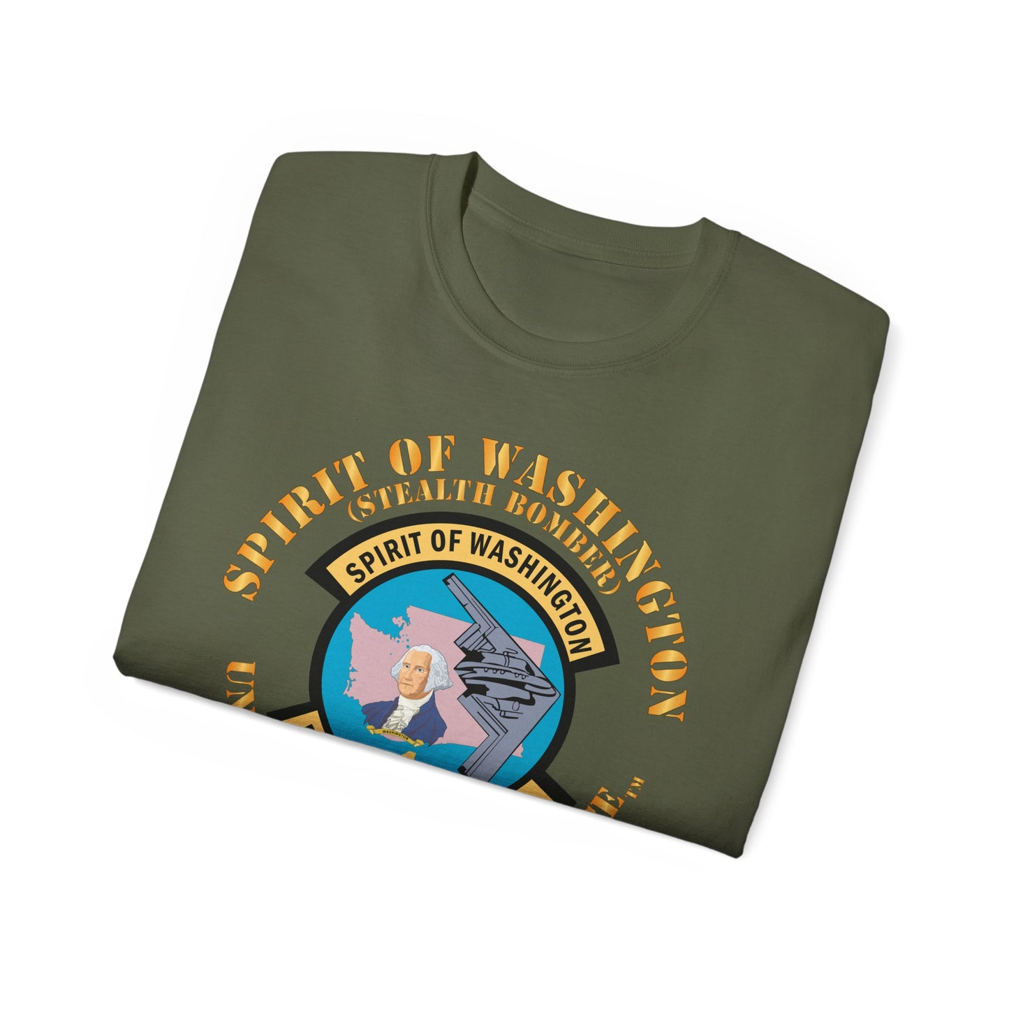 Unisex Ultra Cotton Tee - USAF - B2 - Spirit of Washington - Stealth Bomber X 300