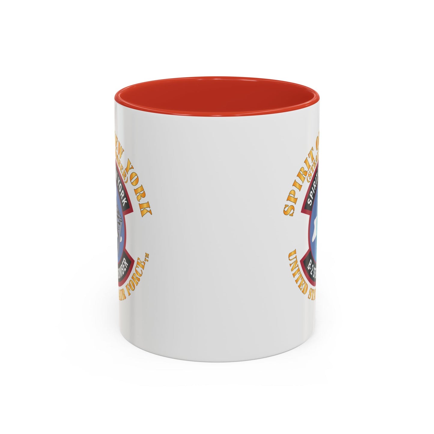 Accent Coffee Mug (11oz & 15oz) - USAF - B2 - Spirit of New York - Stealth Bomber X 300