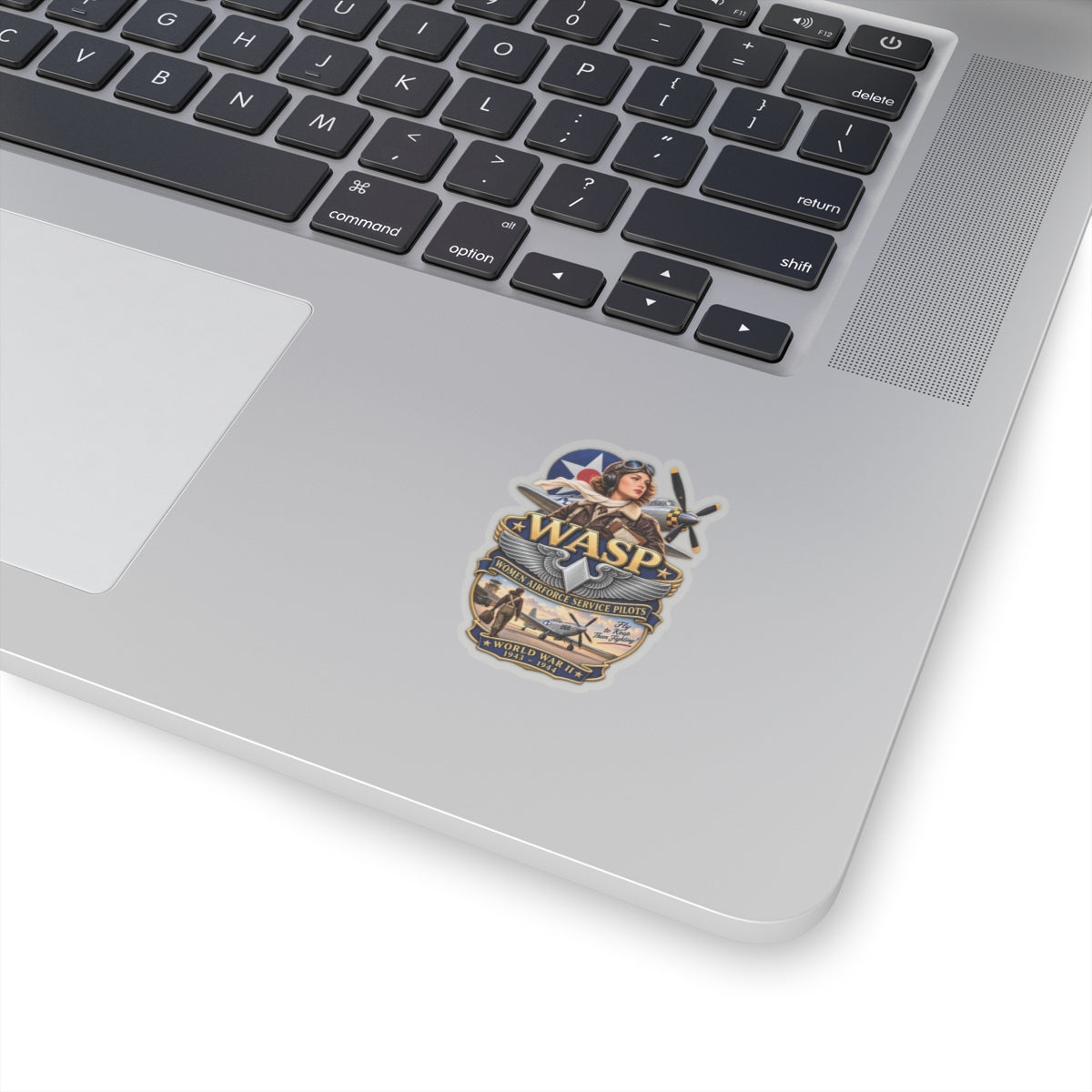 Kiss-Cut Stickers - WASP - Women Airforce Service Pilot - WWII - 3D - Enhanced