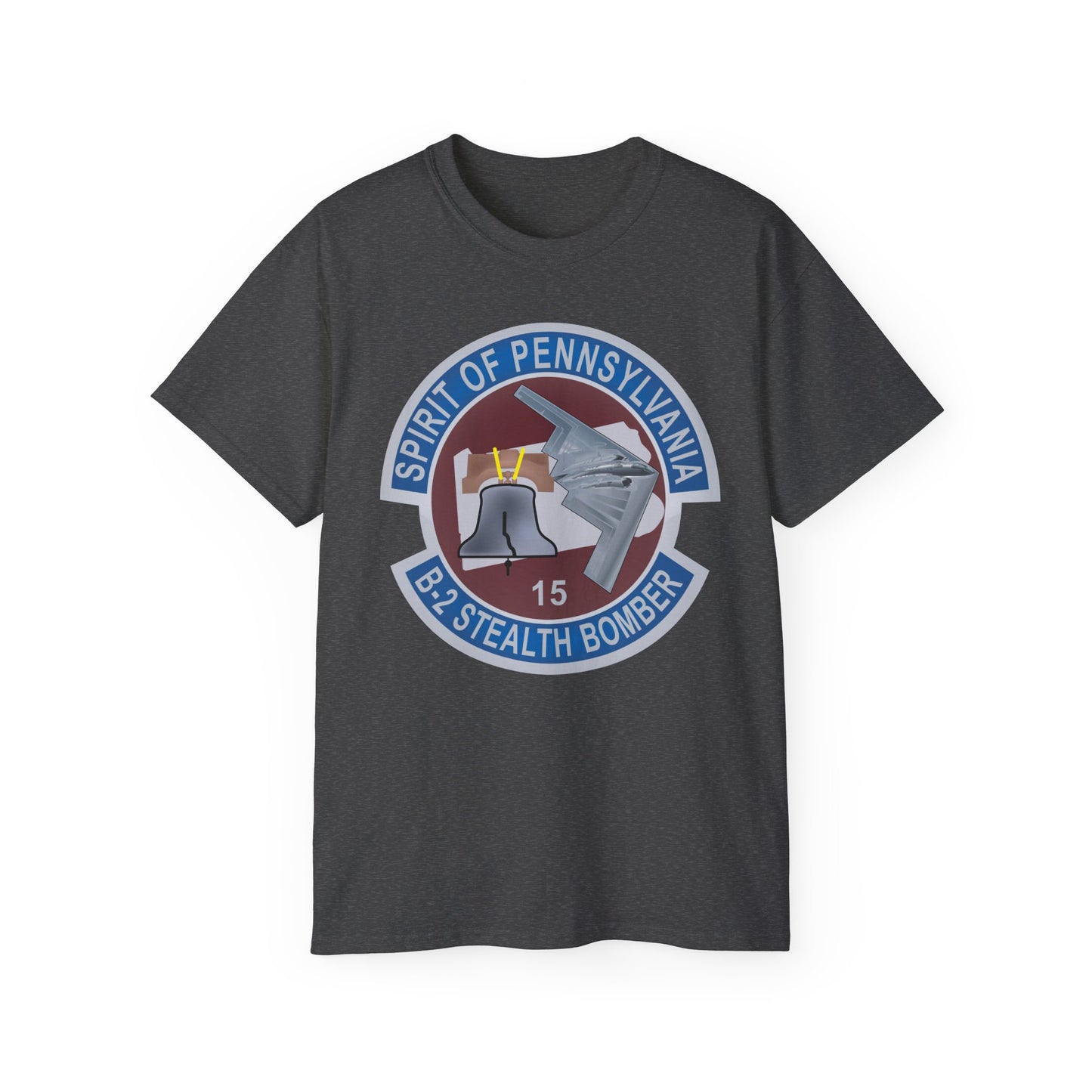 Unisex Ultra Cotton Tee - USAF - B2 - Spirit of Pennsylvania Stealth Bomber wo Txt X 300