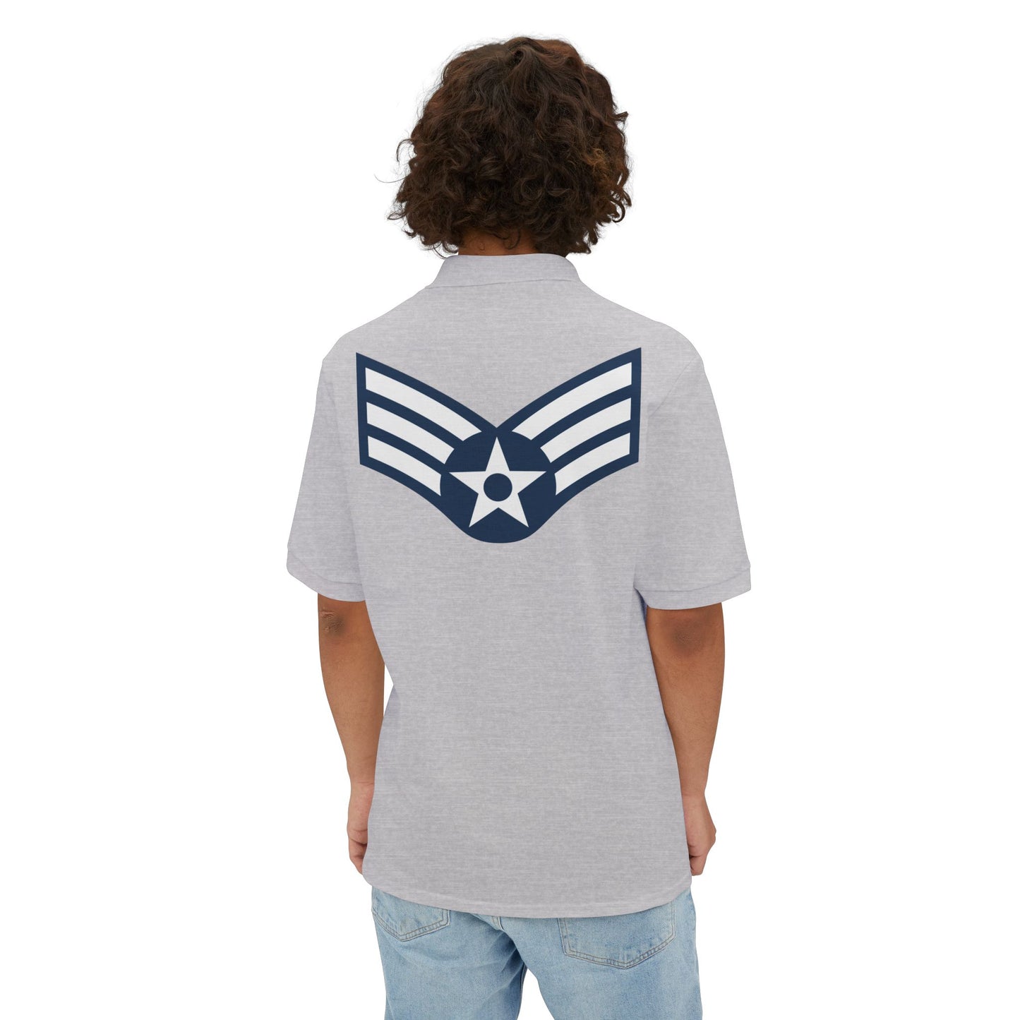 Men's Piqué Polo - USAF - Senior Airman (E4) - 2020