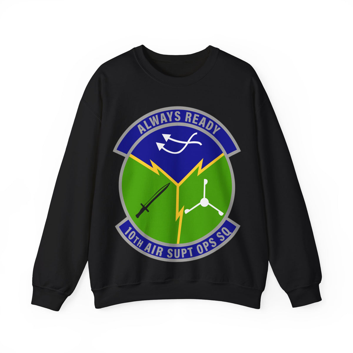 Crewneck Sweatshirt - USAF - 10th Air Support Operations Squadron wo txt