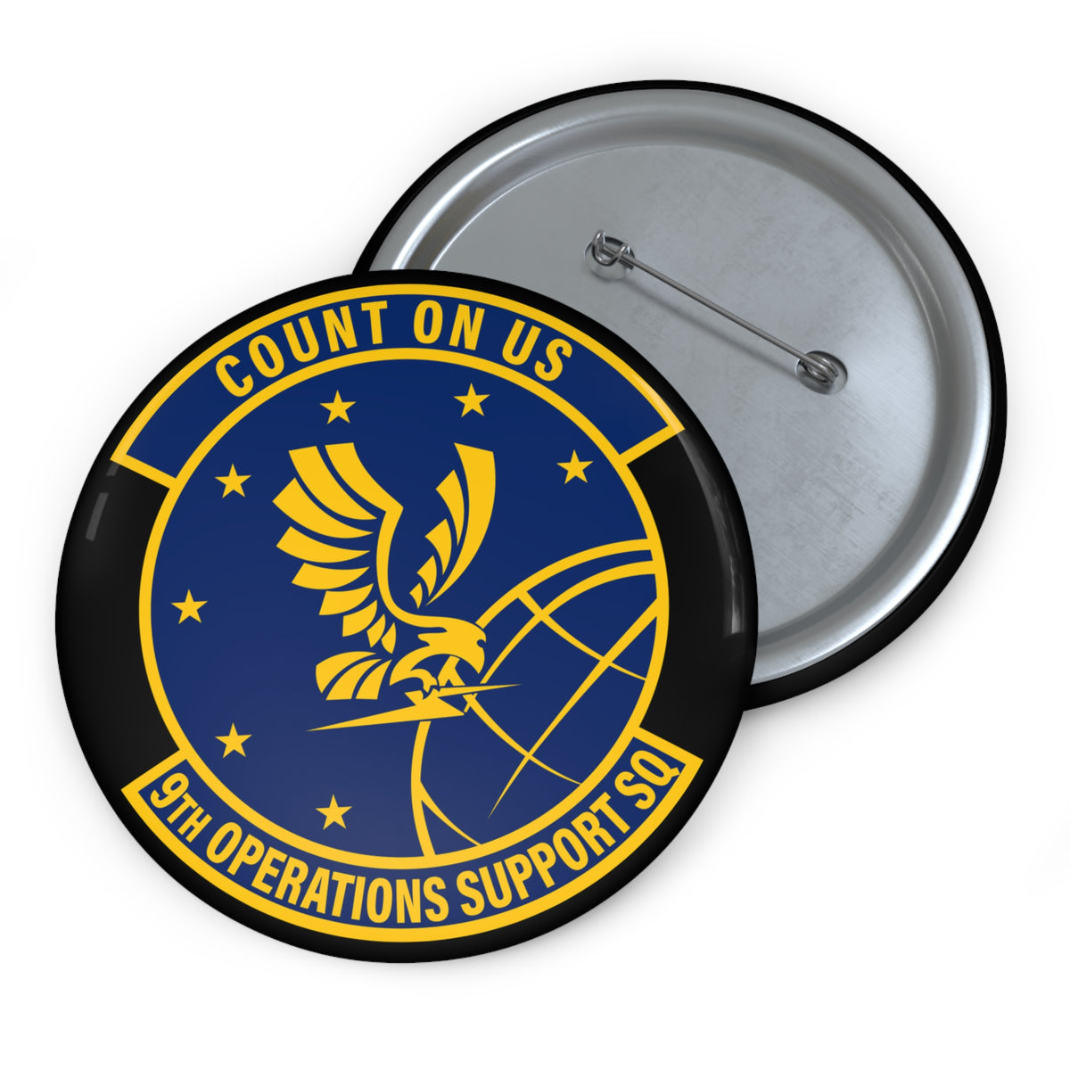 Custom Pin Button - USAF - 9th Operations Support Squadron wo txt X 300