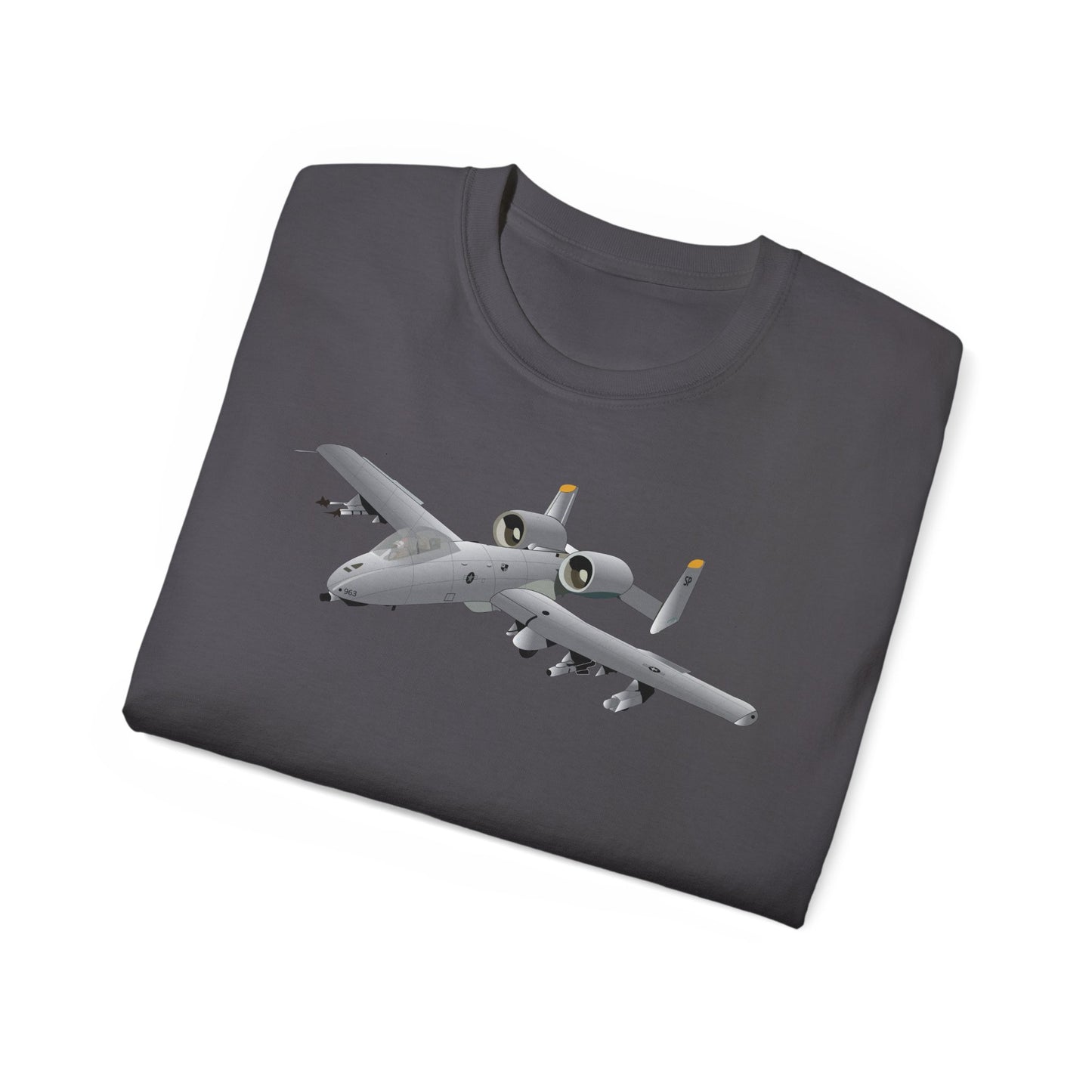 Unisex Ultra Cotton Tee - Aircraft - A10 - Front - Top - Oblique X 300