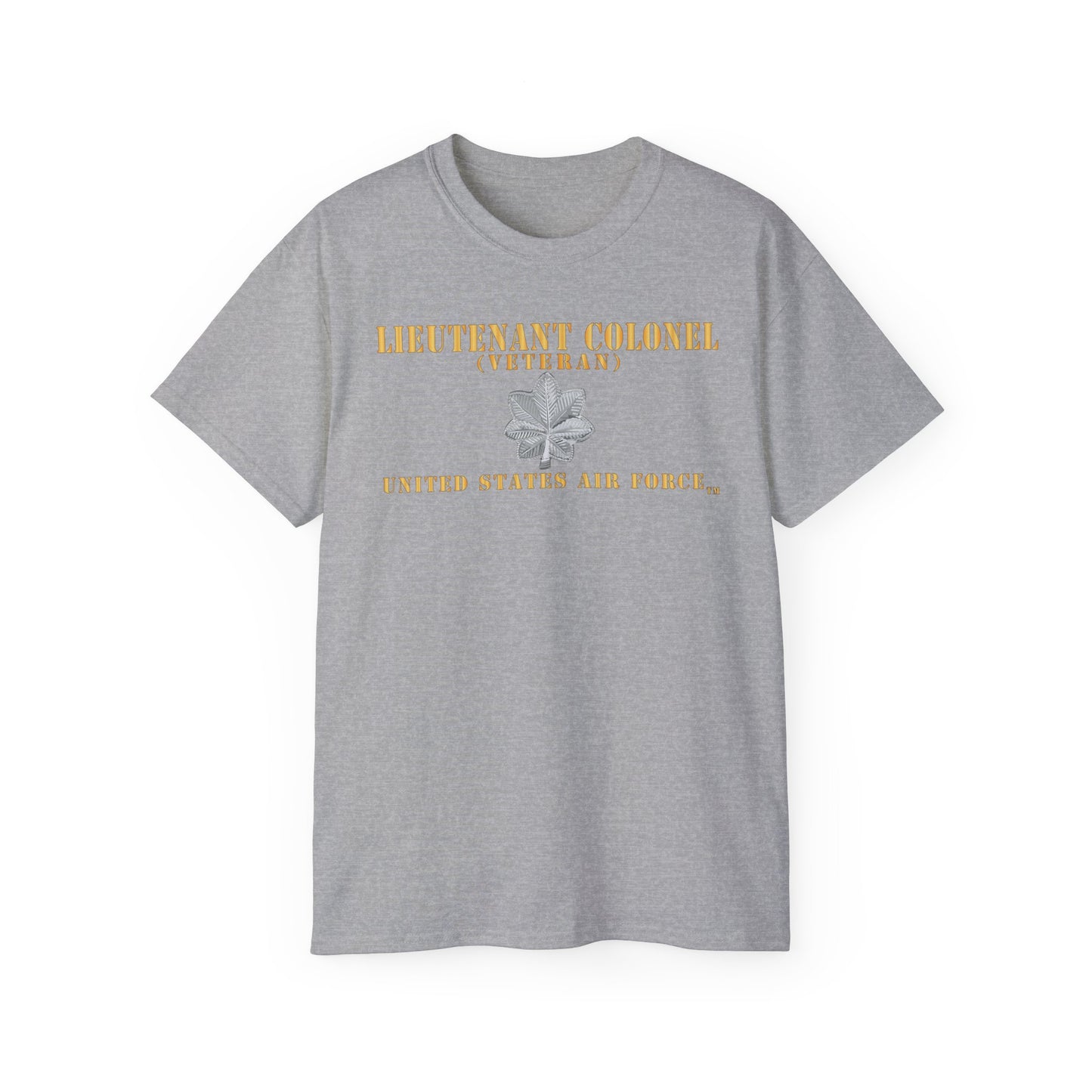 Unisex Ultra Cotton Tee - USAF - Lieutenant Colonel - LTC - Veteran - Flat - TM X 300