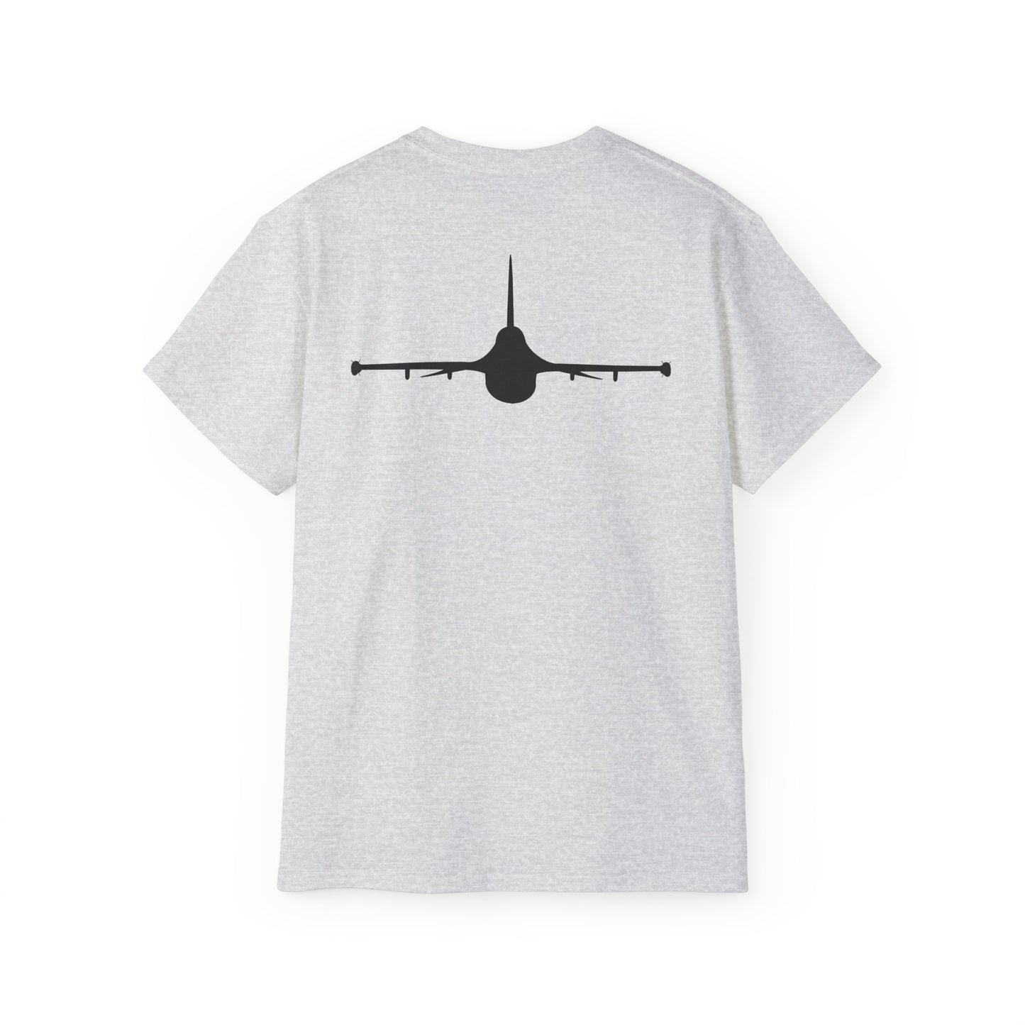 Unisex Ultra Cotton Tee - Aircraft - F-16 - Front - Silhouette wo Txt X 300