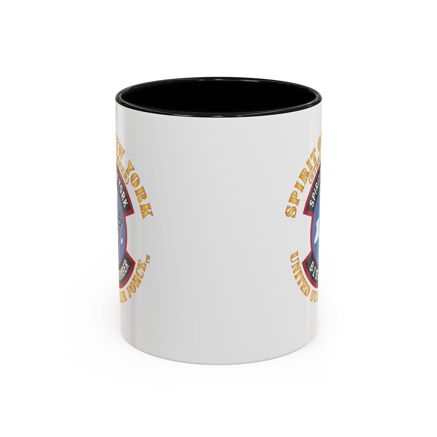 Accent Coffee Mug (11oz & 15oz) - USAF - B2 - Spirit of New York - Stealth Bomber X 300