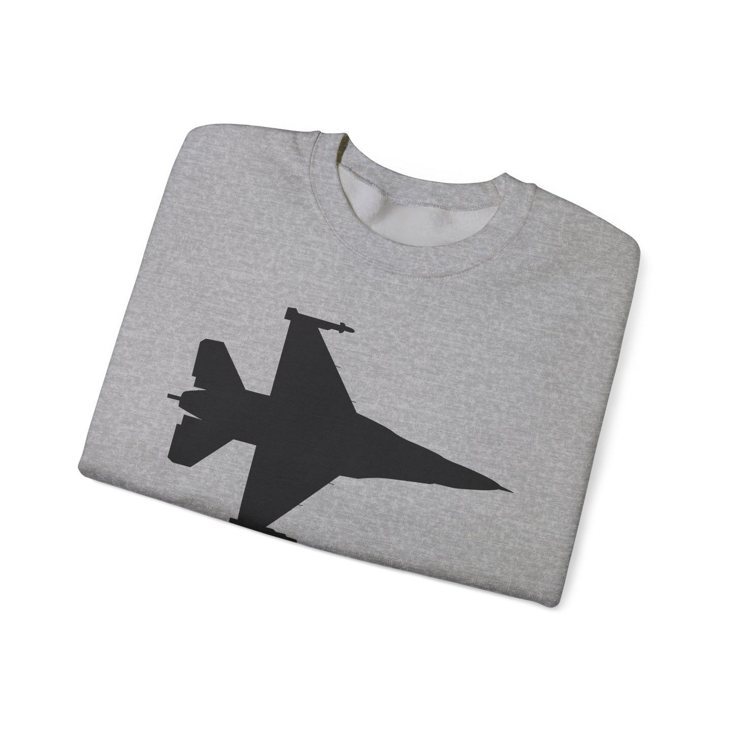 Crewneck Sweatshirt - Aircraft - F-16 -Top - Silhouette - wo Txt X 300