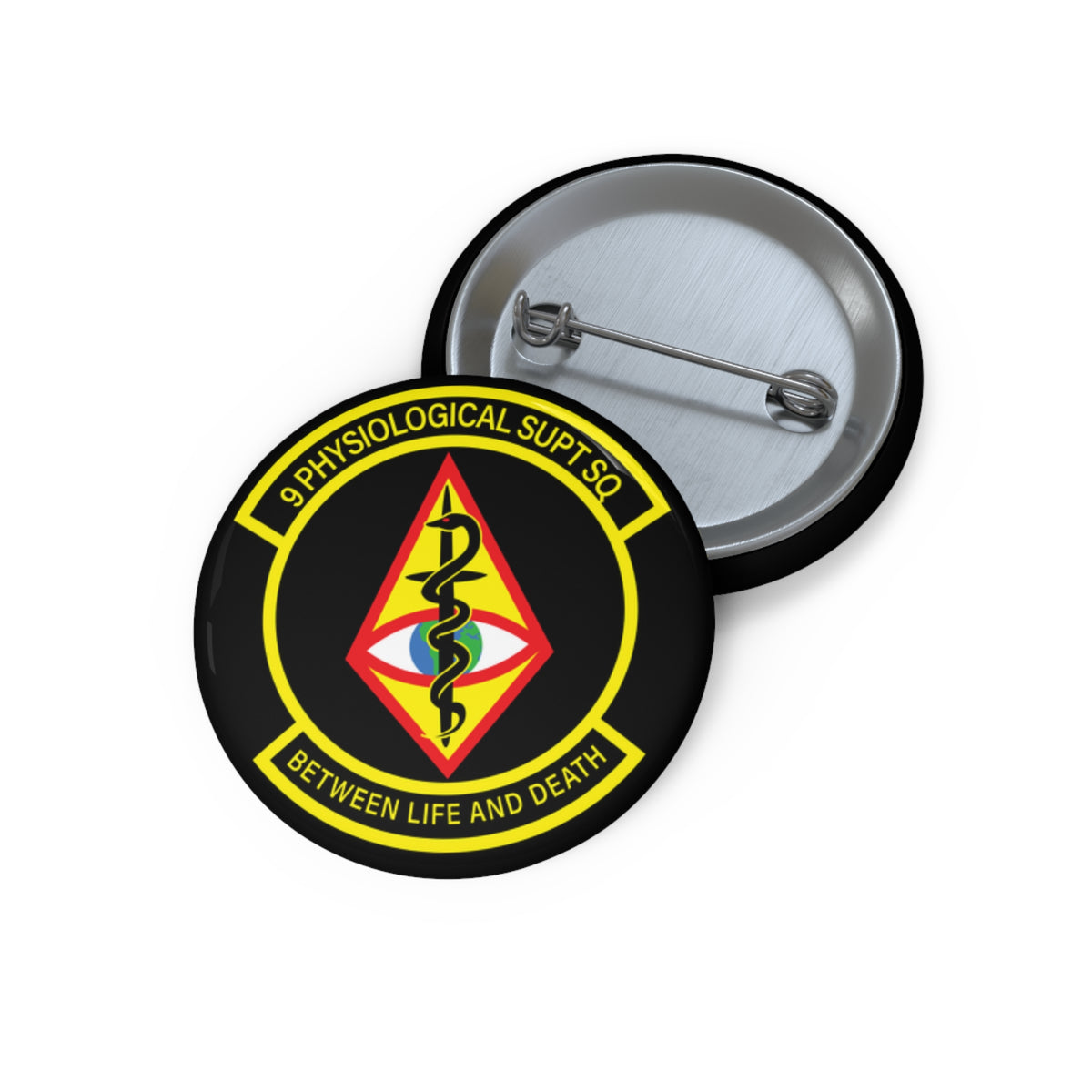 Custom Pin Button - USAF - 9th Physiological Support Squadron wo txt X 300
