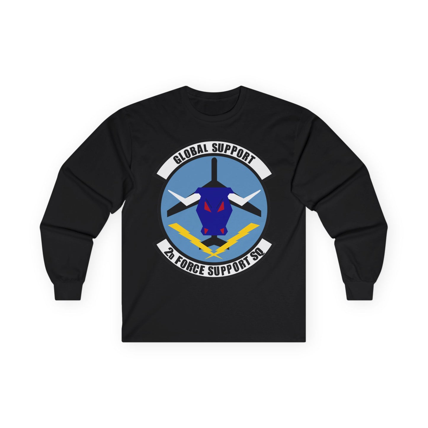 Unisex Ultra Cotton Long Sleeve Tee - USAF - 2d  Force Support Squadron wo txt