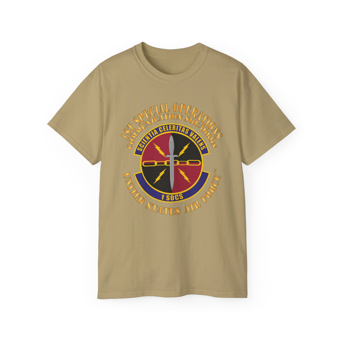 Unisex Ultra Cotton Tee - USAF - 1st Special Operations Communication Squadron X 300