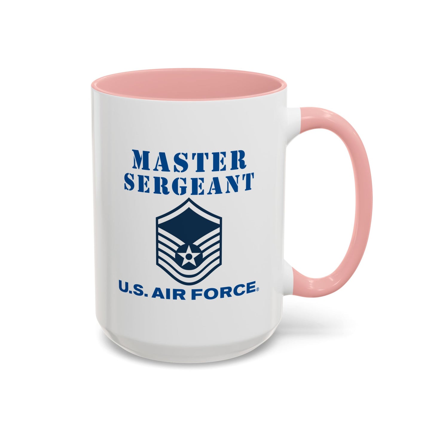 Accent Coffee Mug (11oz & 15oz) - USAF - Master Sergeant (E7a) - 2020 - US Air Force w Text X 300