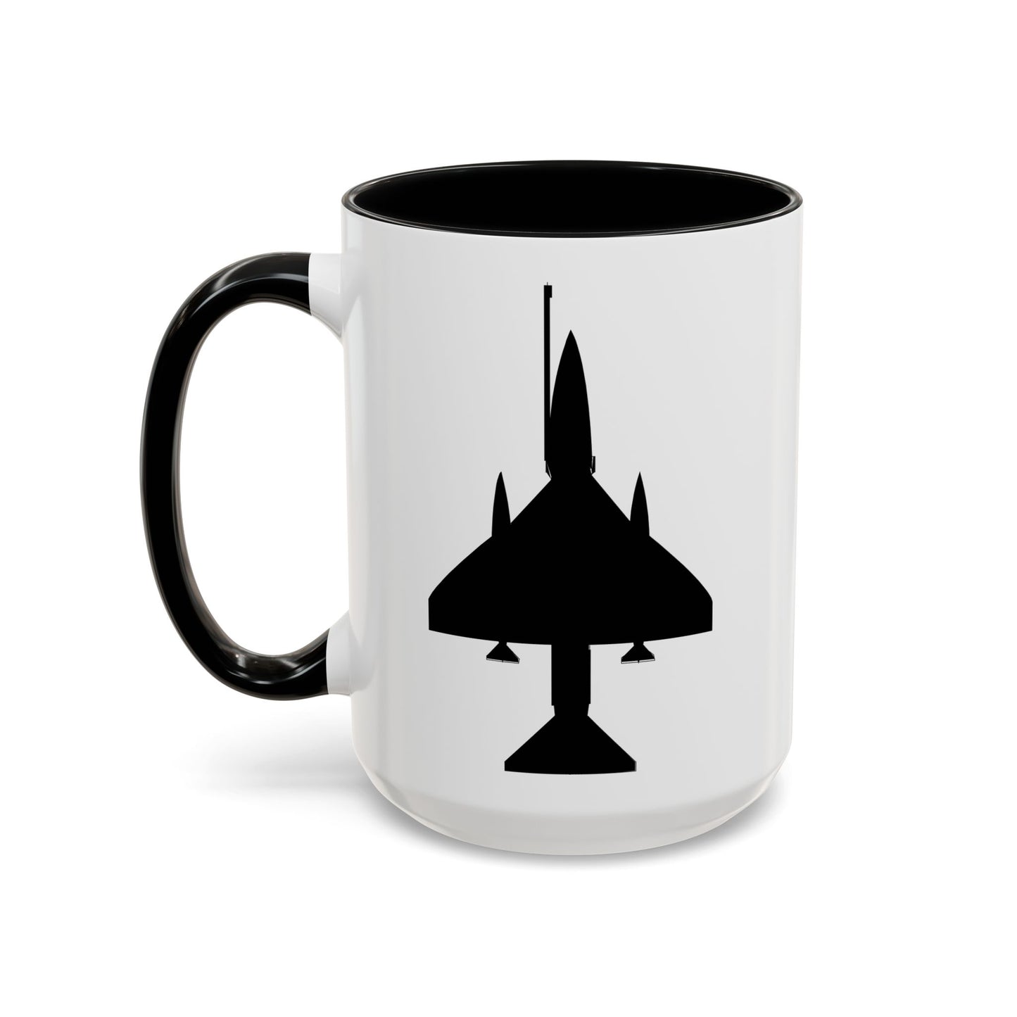 Accent Coffee Mug (11oz & 15oz) - Aircraft - A-4 SkyHawk - Top - Silhouette X 300