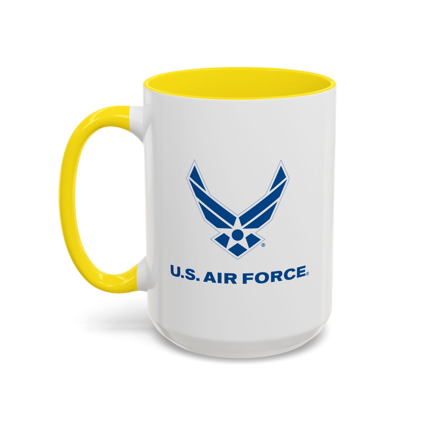 Accent Coffee Mug (11oz & 15oz) - USAF Logo, TM Txt - U S Air Force X 300