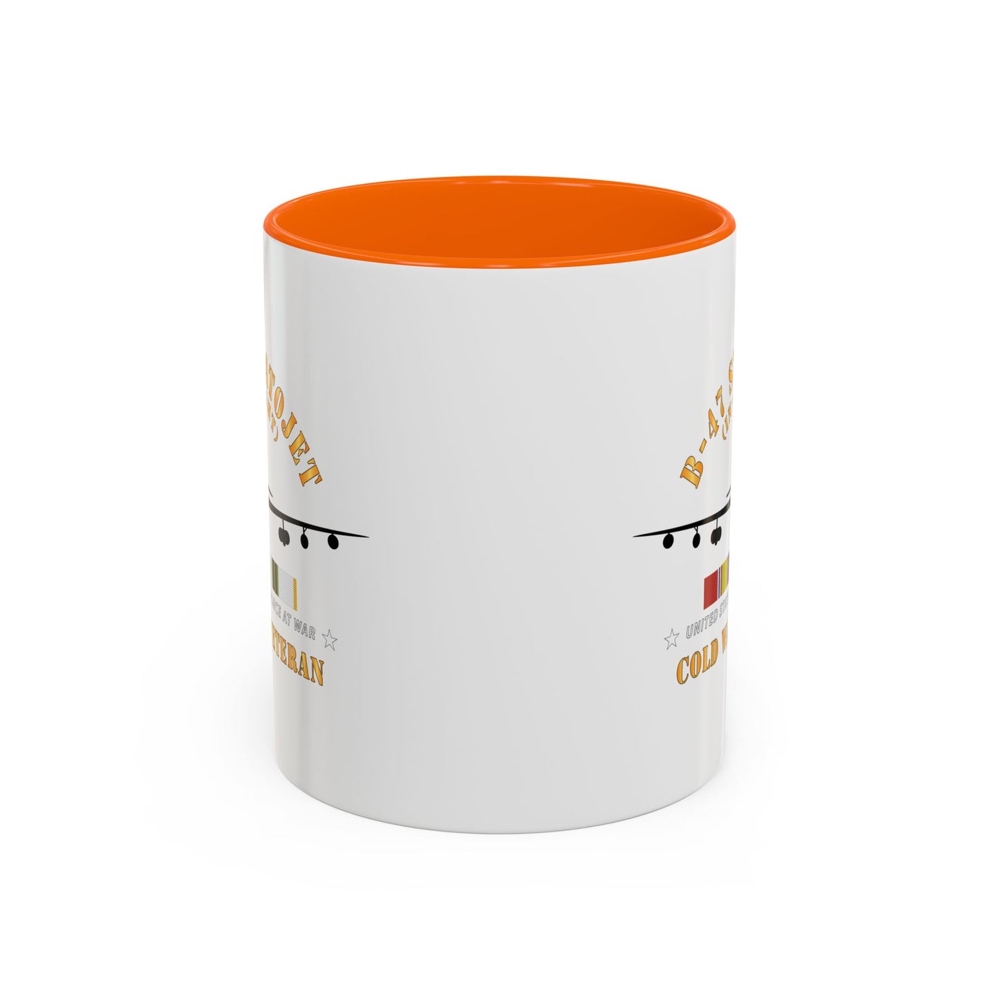 Accent Coffee Mug (11oz & 15oz) - USAF - B-47 Stratojet - In Flt - Silhouette - Cold War Veteran X 300