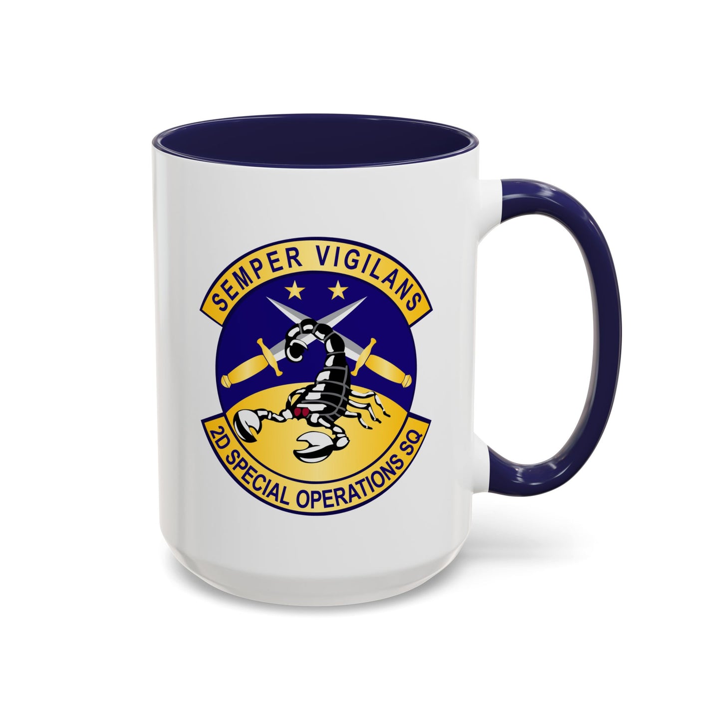 Accent Coffee Mug (11oz & 15oz) - USAFSOF - 2nd Special Operations Squadron wo Txt