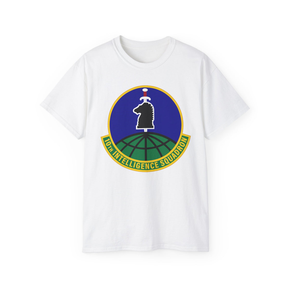 Unisex Ultra Cotton Tee - USAF - 10th Intelligence Support Sq wo txt