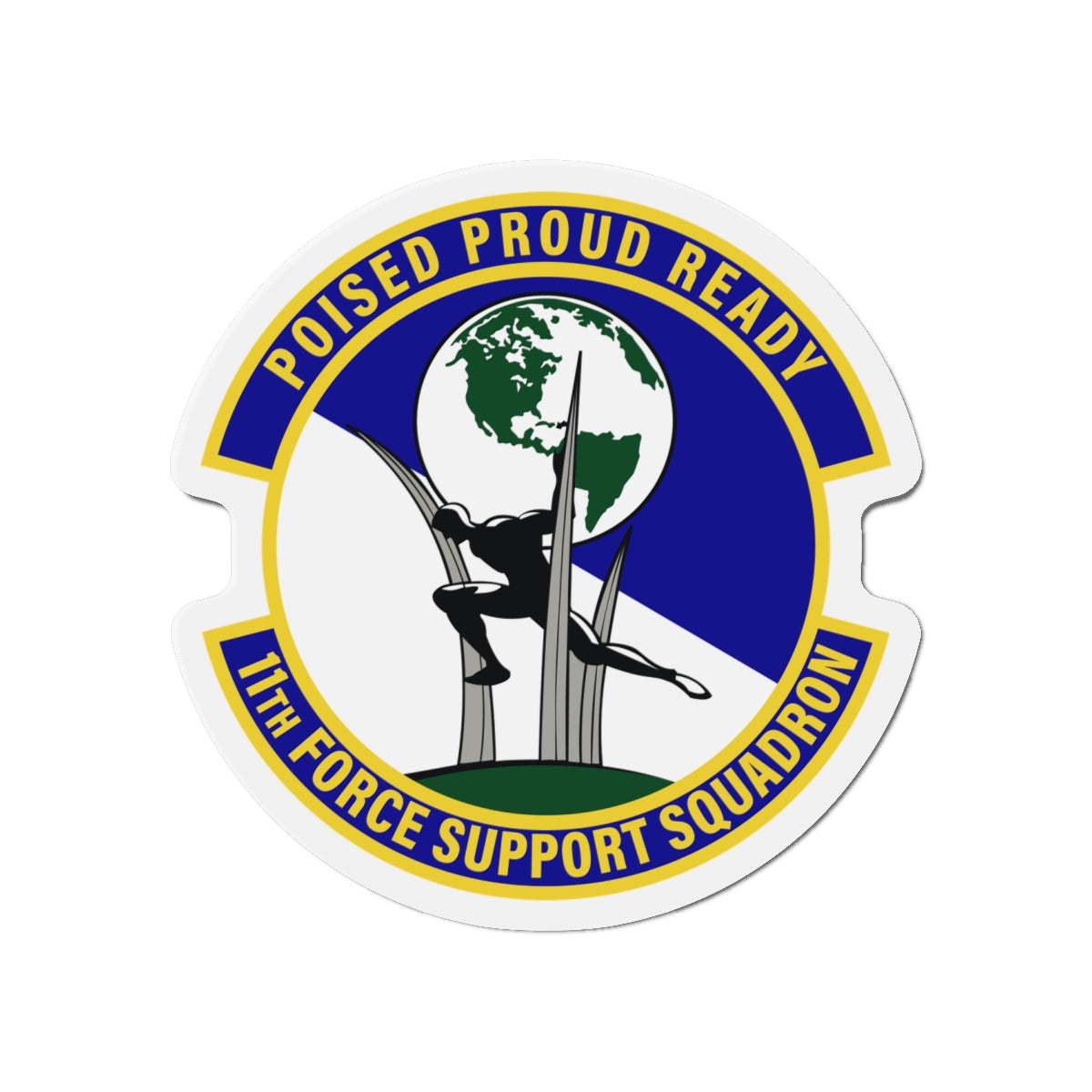 Die-Cut Magnet - USAF - 11th Force Support Squadron wo txt