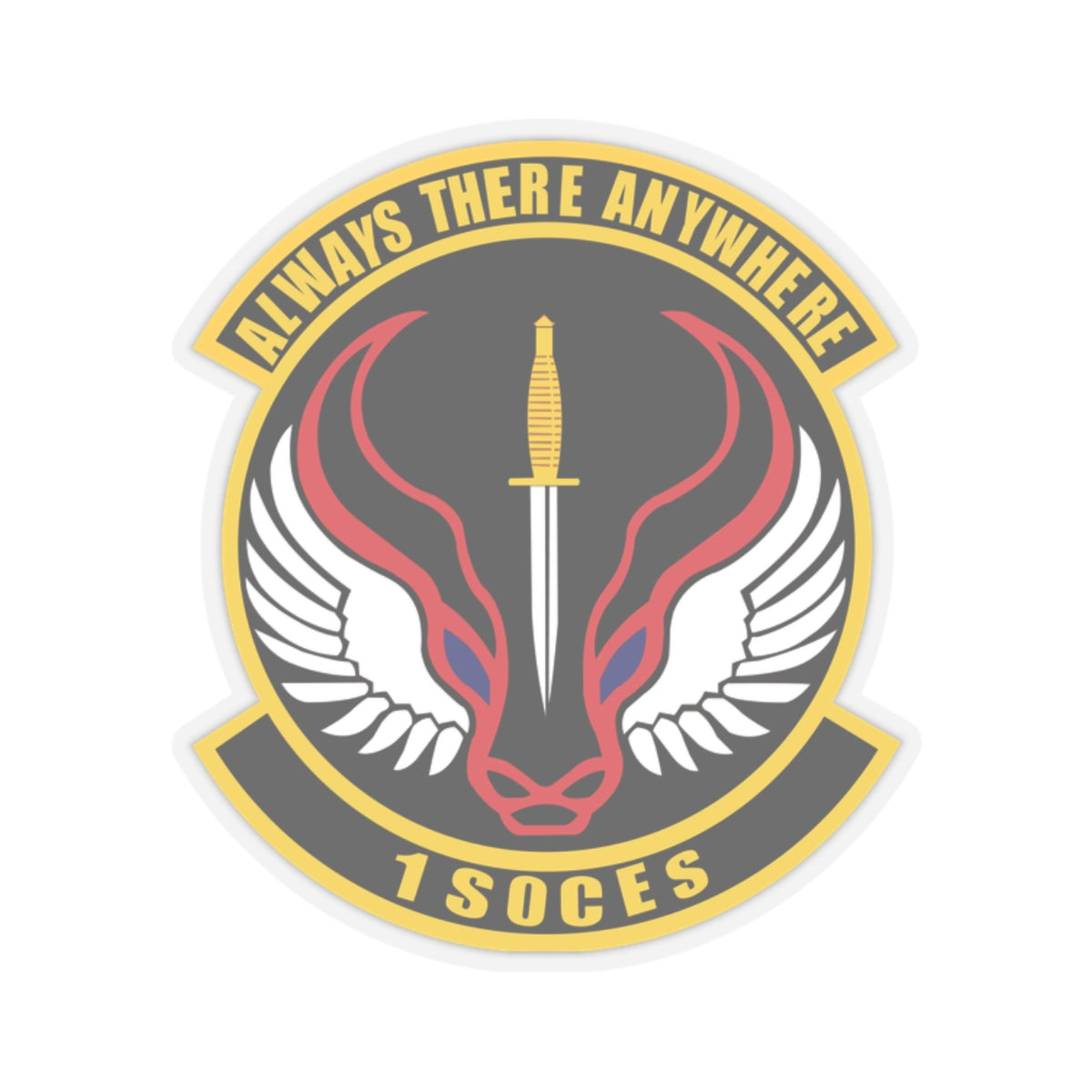 Kiss-Cut Stickers - USAF - 1st Special Operations Civil Engineer Sq wo txt