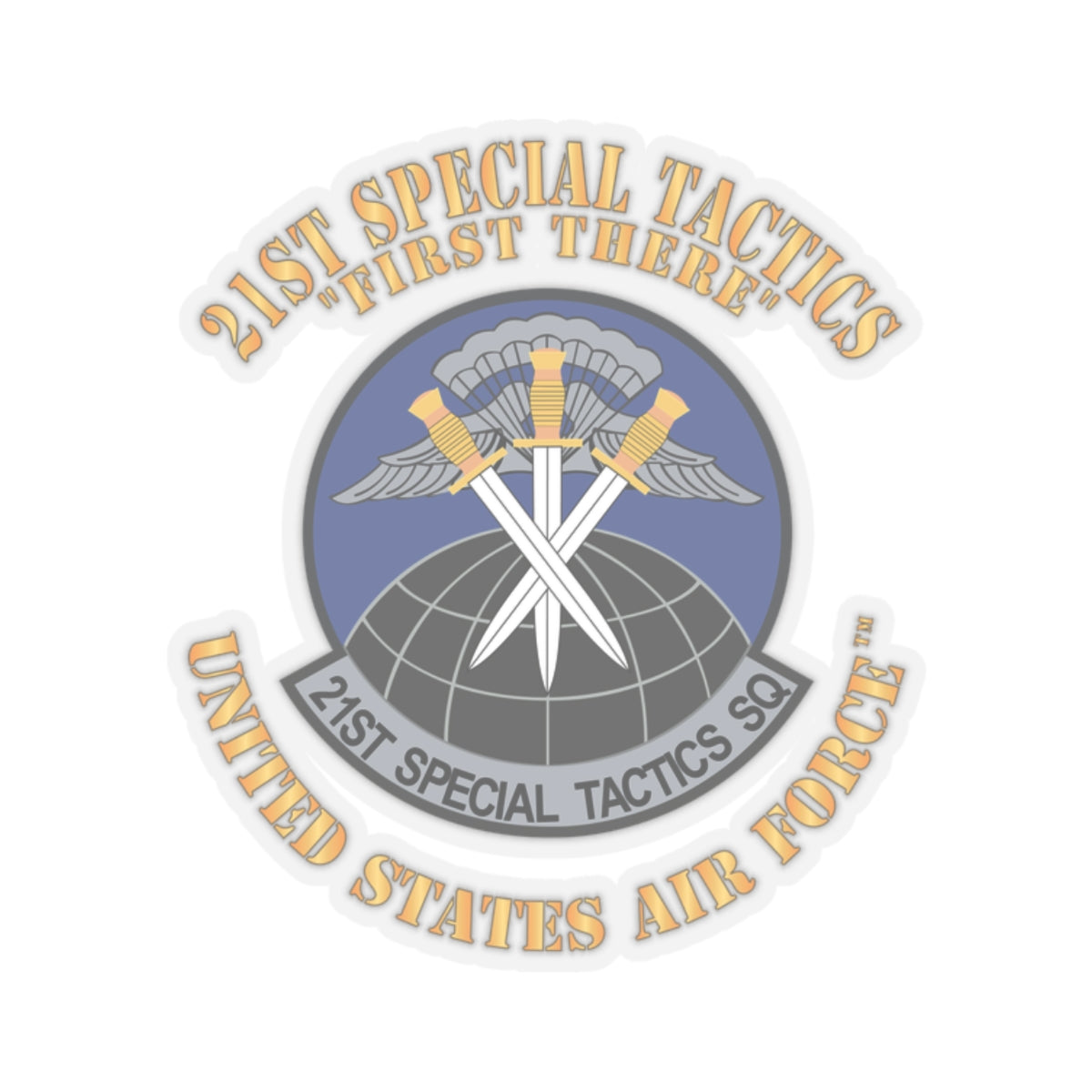 Kiss-Cut Stickers - USAF - 21st Special Tactics Squadron - First There