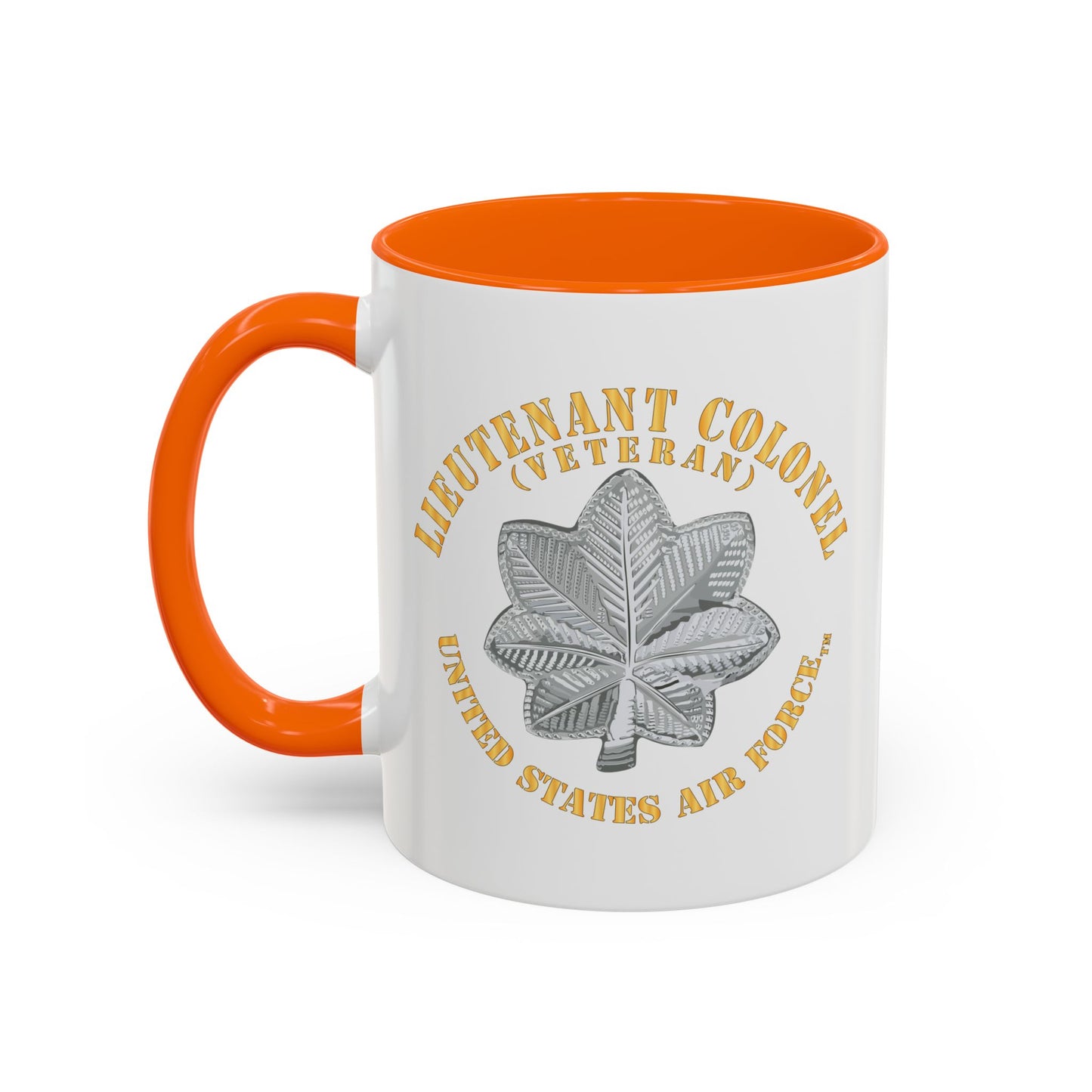 Accent Coffee Mug (11oz & 15oz) - USAF - Lieutenant Colonel - LTC - Veteran - TM X 300