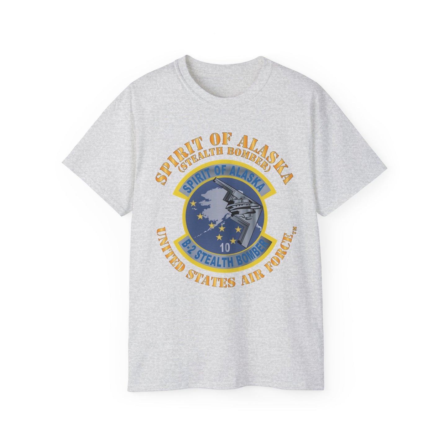Unisex Ultra Cotton Tee - USAF - B2 - Spirit of Alaska - Stealth Bomber X 300