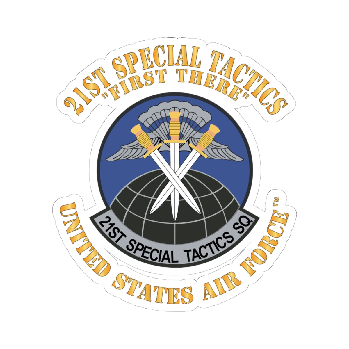 Kiss-Cut Stickers - USAF - 21st Special Tactics Squadron - First There
