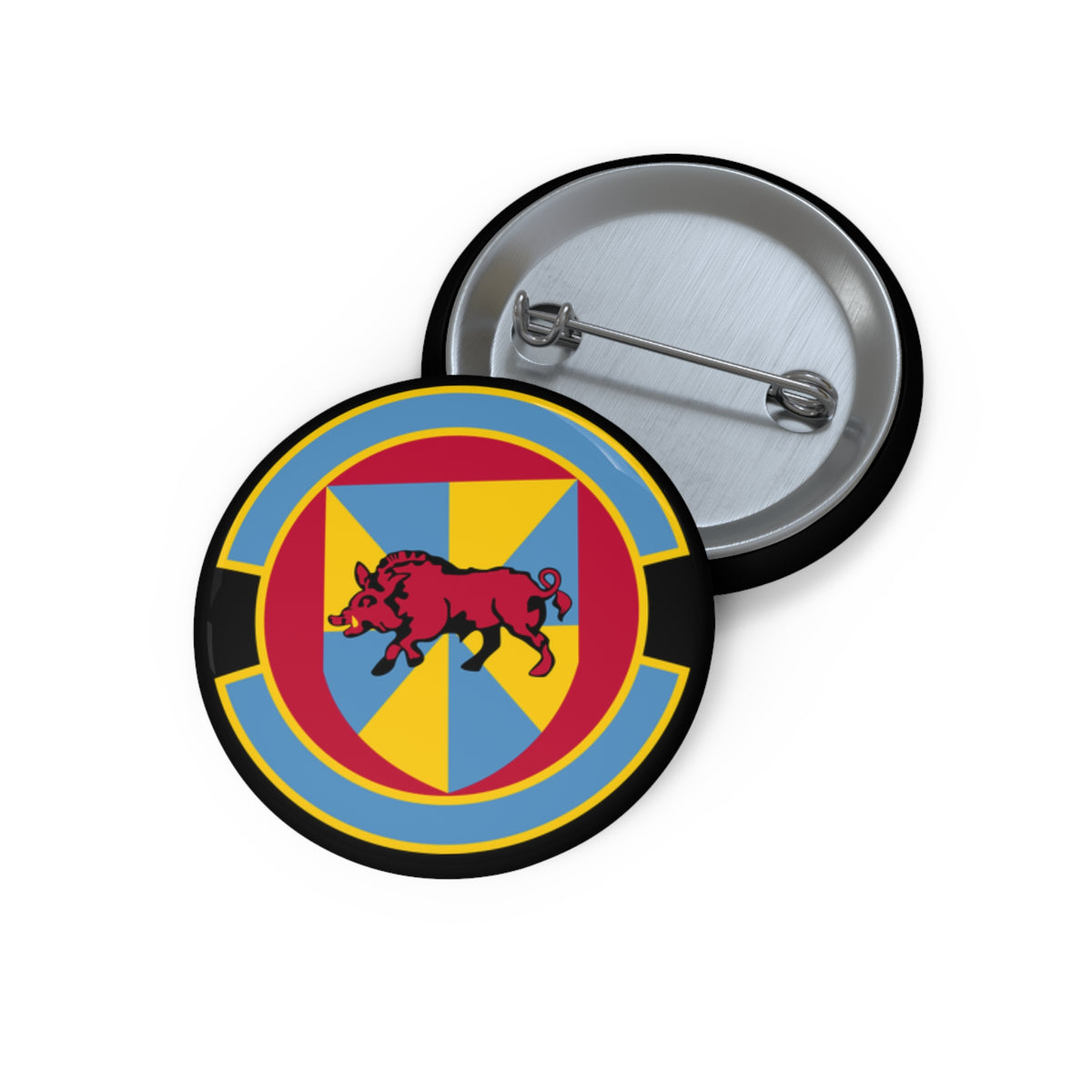 Custom Pin Button - USAF - 12th Force Support Squadron wo txt