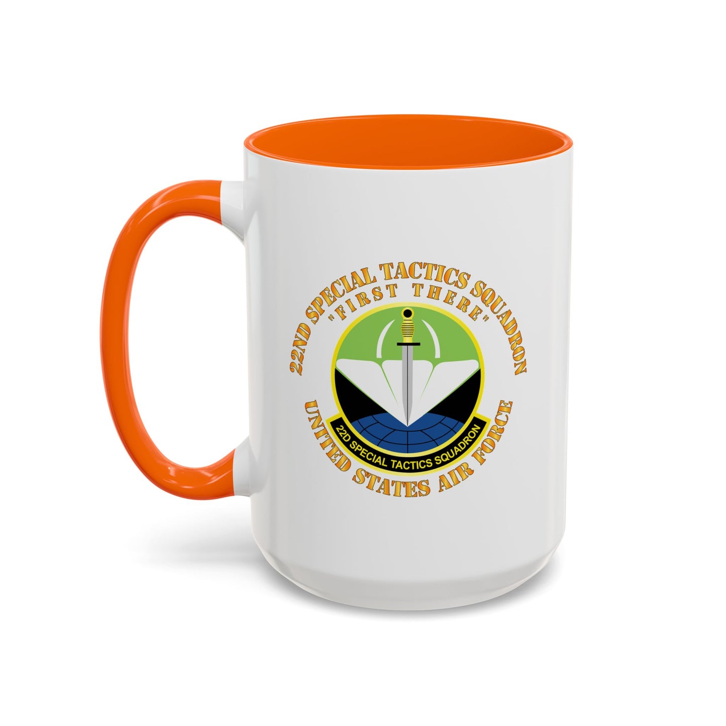 Accent Coffee Mug (11oz & 15oz) - USAF - 22nd Special Tactics Squadron - First There X 300