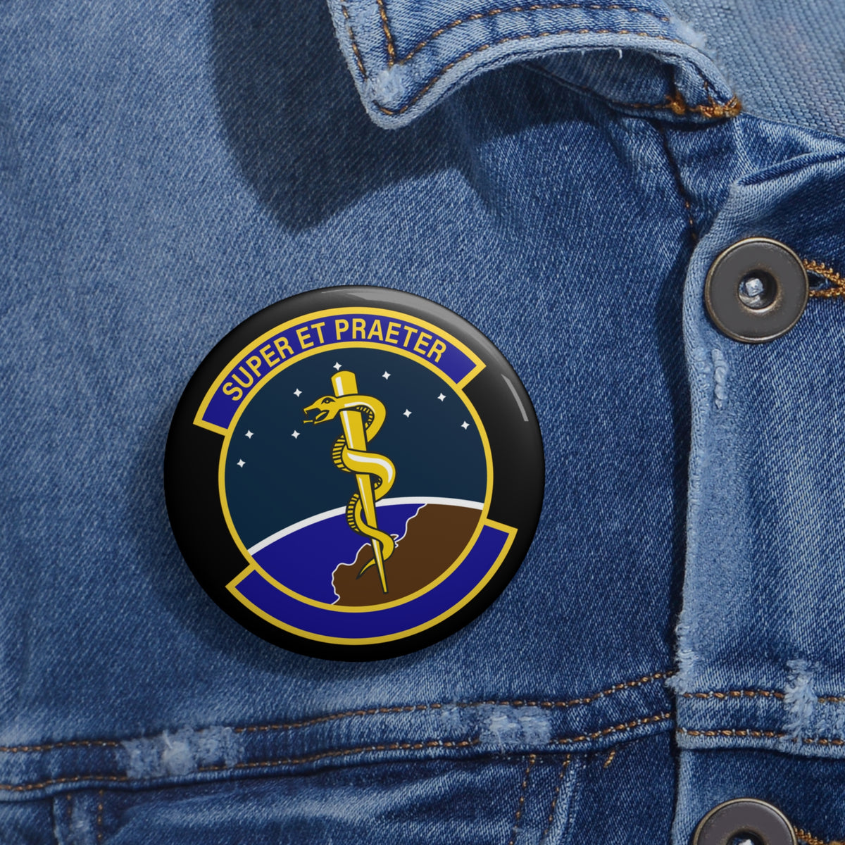 Custom Pin Button - USAF - 9th Operational Medical Readiness Sq wo txt X 300