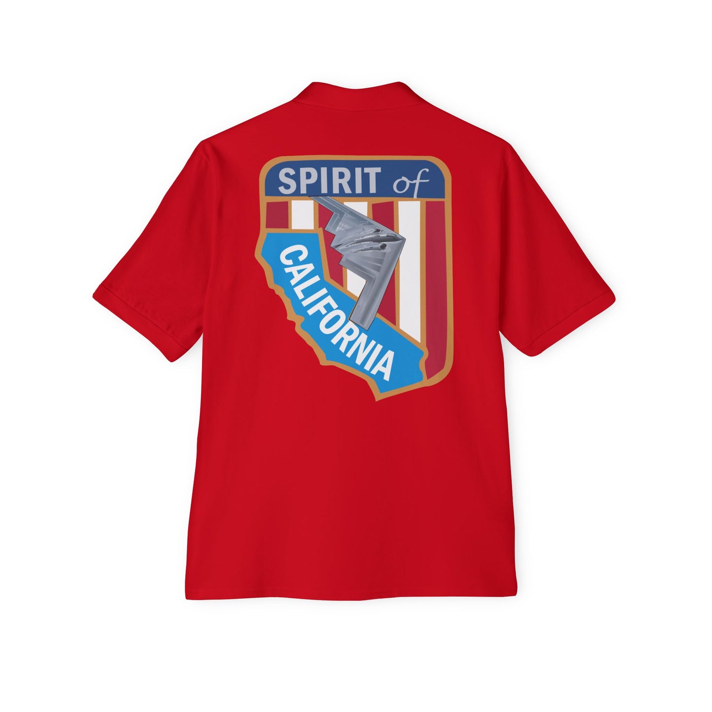 Men's Piqué Polo - USAF - B2 - Spirit of California - Stealth Bomber wo txt X 300