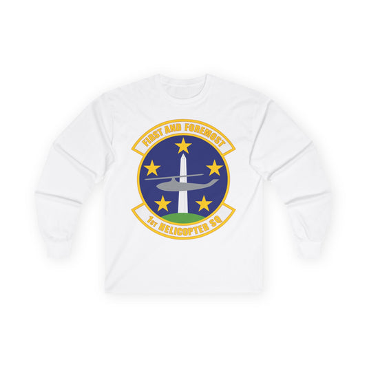 Unisex Ultra Cotton Long Sleeve Tee - USAF - 1st Helicopter Squadron (AFDW) wo txt