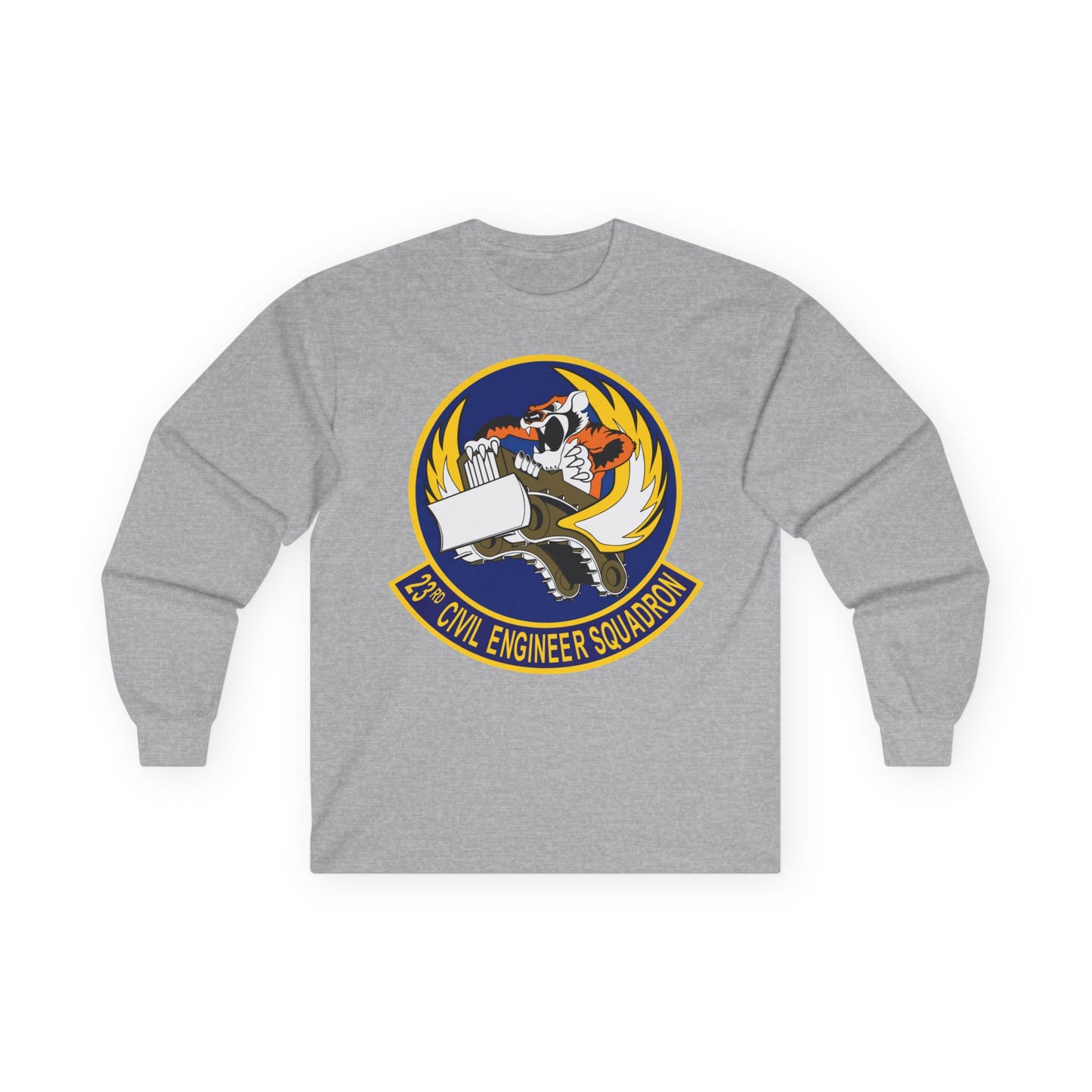 Unisex Ultra Cotton Long Sleeve Tee - USAF - 23d Civil Engineer Squadron wo Txt