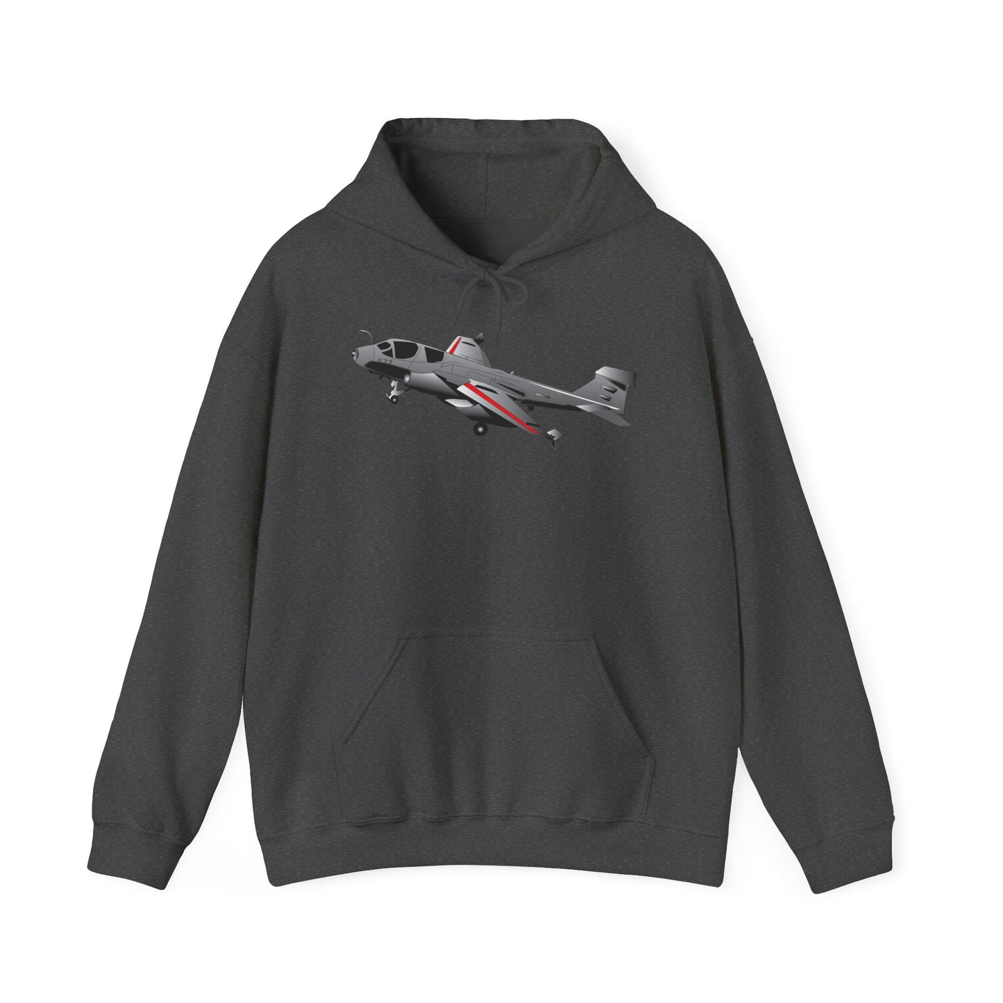 Unisex Heavy Blend Hooded Sweatshirt - Aircraft - Navy - A-6A Intruder X 300