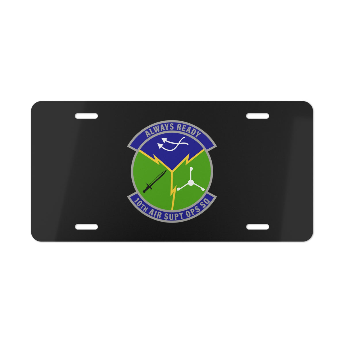 License Plate - USAF - 10th Air Support Operations Squadron wo txt