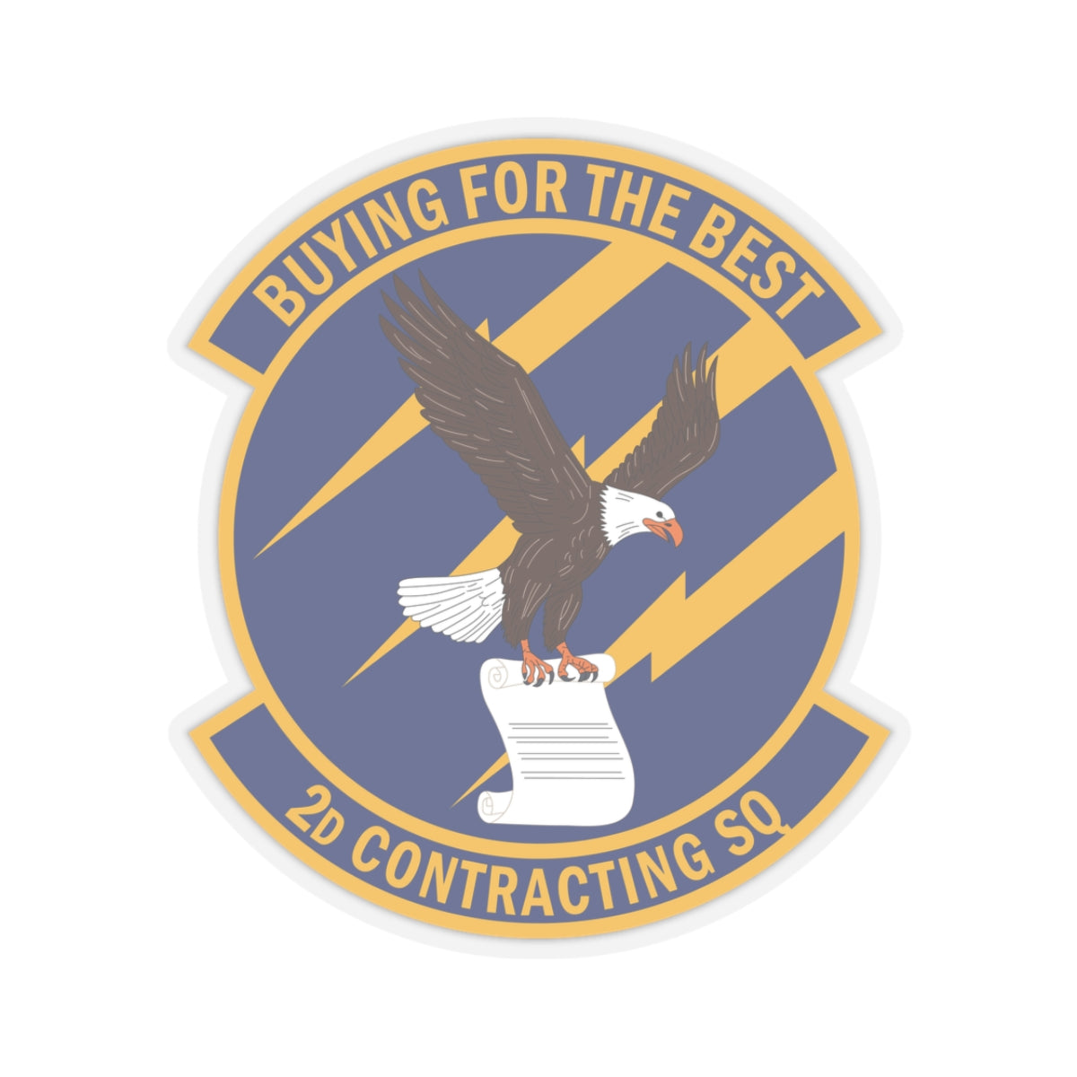 Kiss-Cut Stickers - USAF - 2d Contracting Squadron wo txt