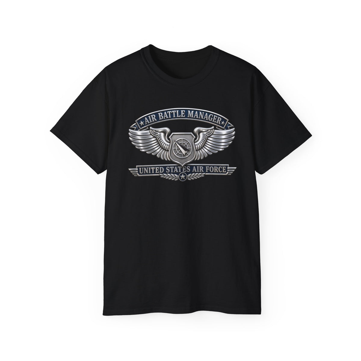 Unisex Ultra Cotton Tee - USAF - Air Battle Manager Badge - United States Air Force- 3D - Enhanced