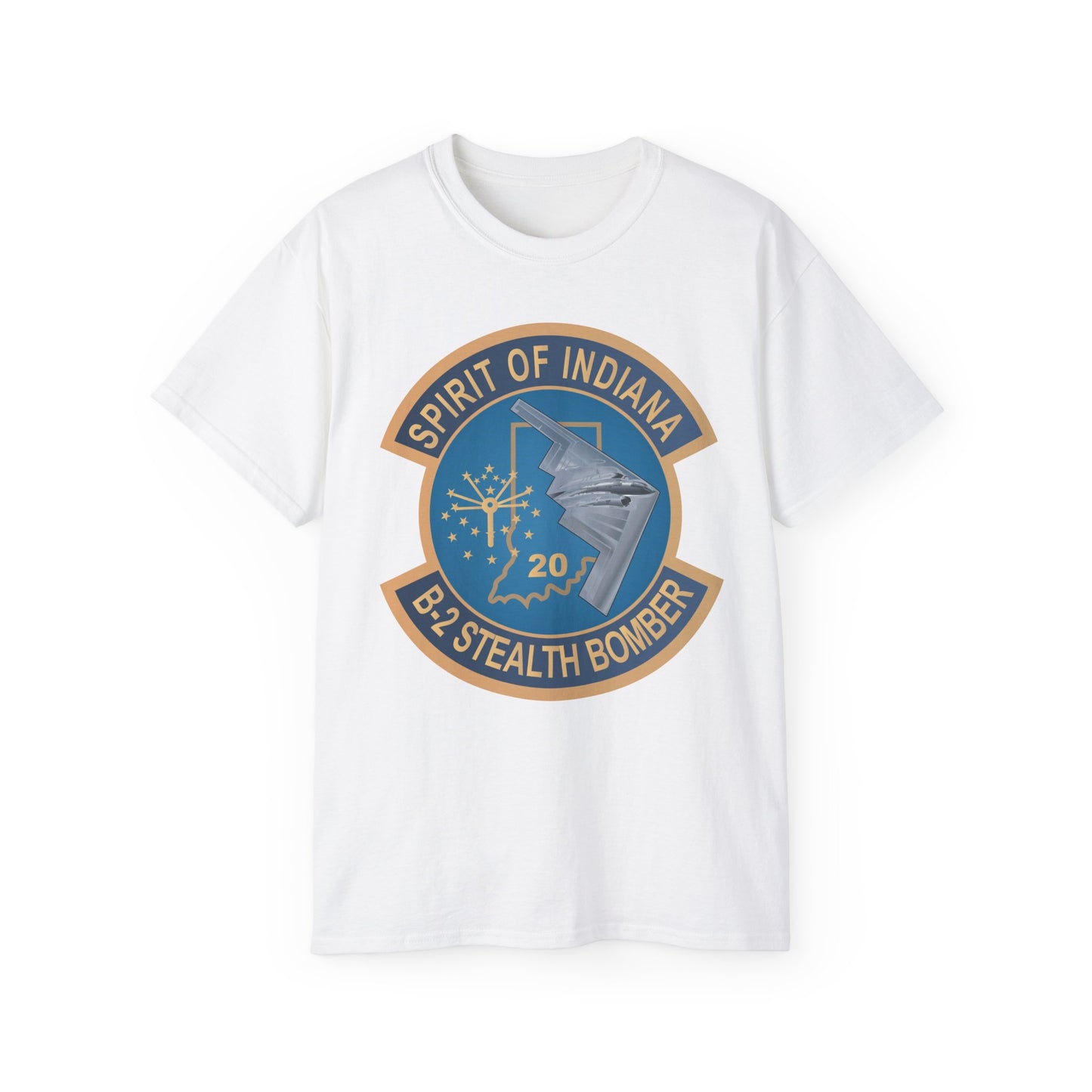 Unisex Ultra Cotton Tee - USAF - B2 - Spirit of Indiana - Stealth Bomber wo txt X 300