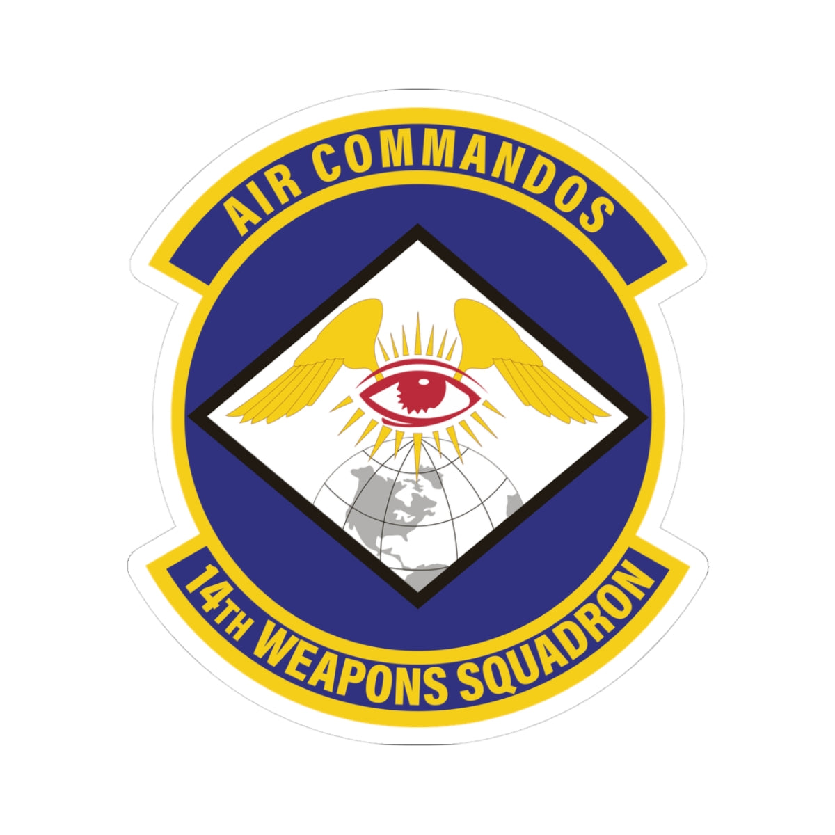 Kiss-Cut Stickers - USAF - 14th Weapons Squadron wo txt