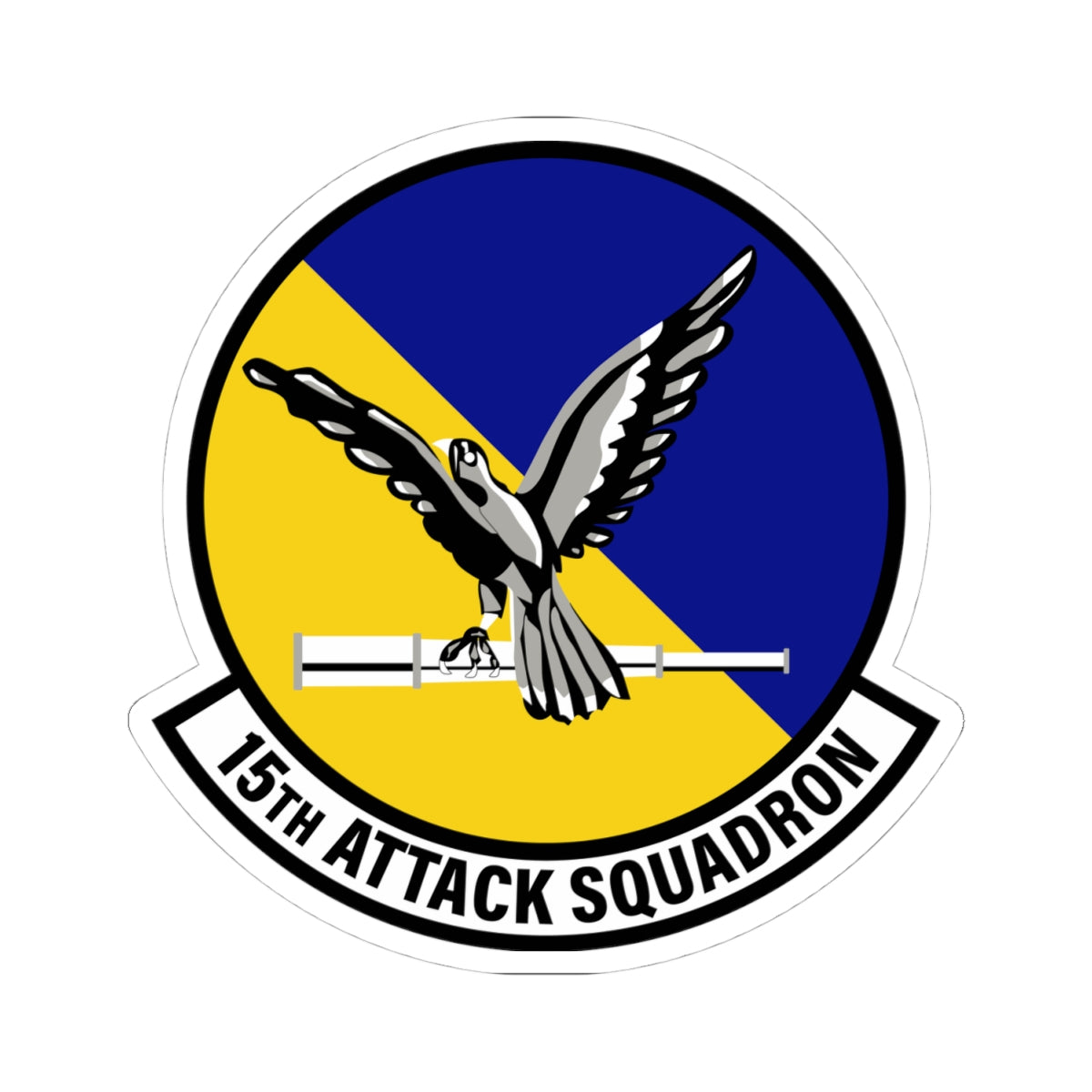 Kiss-Cut Stickers - USAF - 15th Attack Squadron wo txt