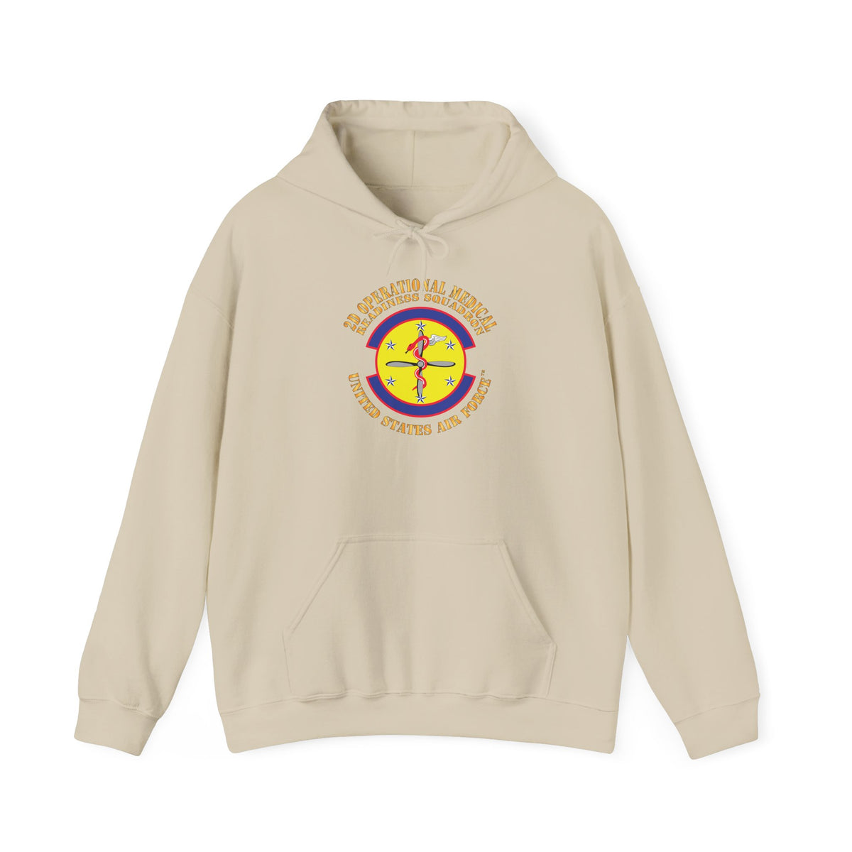 Unisex Heavy Blend Hooded Sweatshirt - USAF - 2d Operational Medical Readiness Sq